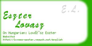 eszter lovasz business card